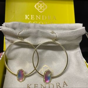 Gold Kendra Scott Elora Watercolor Illusion Earrings